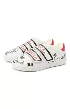 Кожаные кеды Dolce & Gabbana