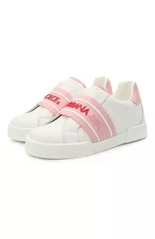 Кожаные кеды Dolce & Gabbana