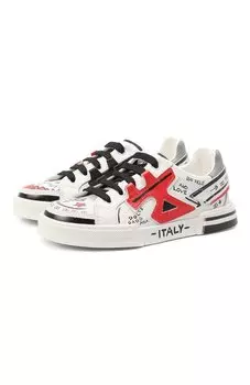 Кожаные кеды Dolce & Gabbana