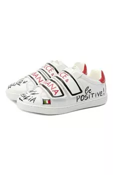 Кожаные кеды Dolce & Gabbana