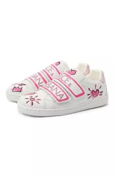 Кожаные кеды Dolce & Gabbana