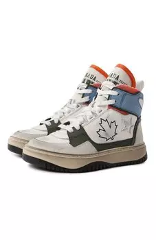 Кожаные кеды Dsquared2