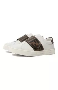 Кожаные кеды Fendi