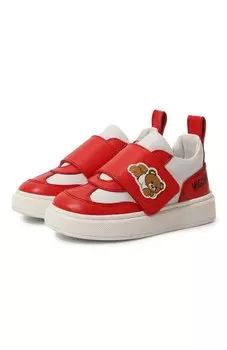 Кожаные кеды Moschino