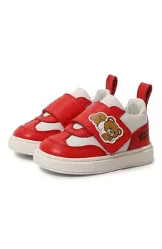 Кожаные кеды Moschino