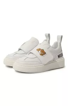 Кожаные кеды Moschino