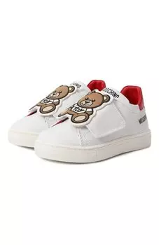 Кожаные кеды Moschino