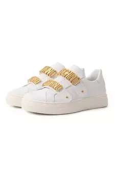 Кожаные кеды Moschino