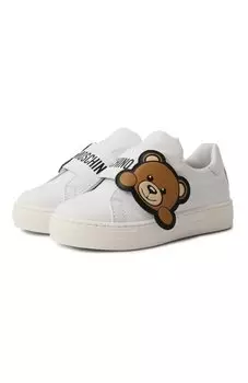 Кожаные кеды Moschino