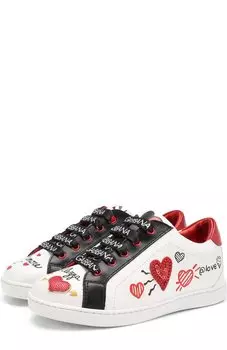 Кожаные кеды Dolce & Gabbana