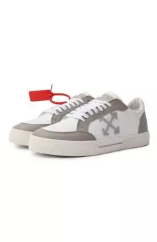 Кожаные кеды New Low Vulcanized Off-White