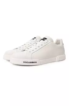 Кожаные кеды Portofino Dolce & Gabbana