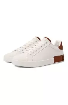 Кожаные кеды Portofino Dolce & Gabbana