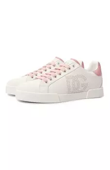 Кожаные кеды Portofino Dolce & Gabbana