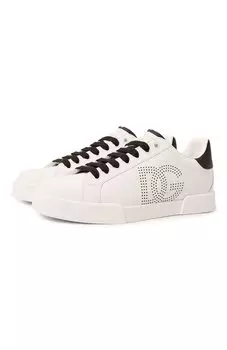 Кожаные кеды Portofino Dolce & Gabbana