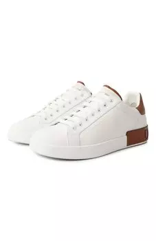 Кожаные кеды Portofino Dolce & Gabbana