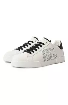 Кожаные кеды Portofino Dolce & Gabbana