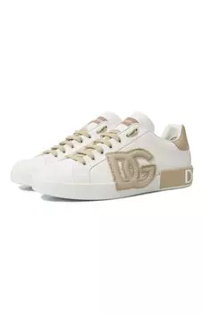 Кожаные кеды Portofino Dolce & Gabbana