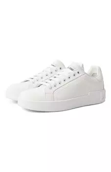 Кожаные кеды Portofino Dolce & Gabbana