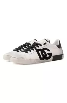 Кожаные кеды Portofino Vintage Dolce & Gabbana