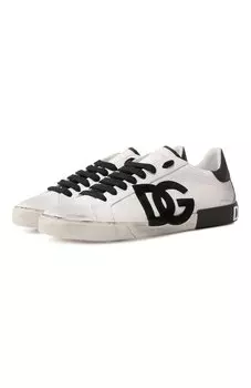 Кожаные кеды Portofino Vintage Dolce & Gabbana