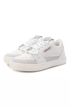 Кожаные кеды Versace