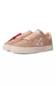 Кожаные кеды Vulcanized Off-White