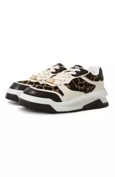 Кожаные кроссовки Odissea Versace