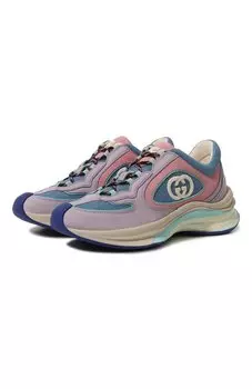 Кожаные кроссовки Run Gucci