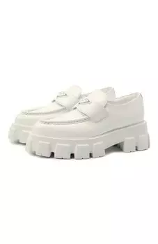 Кожаные лоферы Monolith Prada