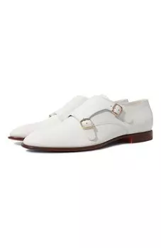 Кожаные монки Double-Buckle Santoni