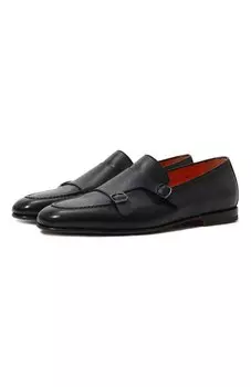 Кожаные монки Santoni