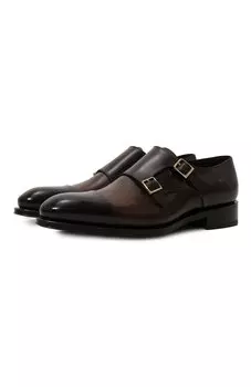 Кожаные монки Santoni
