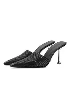 Кожаные мюли Chromed Naked Wolfe