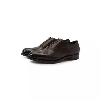 Кожаные оксфорды Santoni