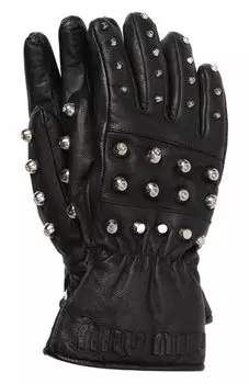 Кожаные перчатки Miu Miu