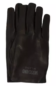 Кожаные перчатки Moschino