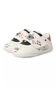 Кожаные пинетки Dolce & Gabbana