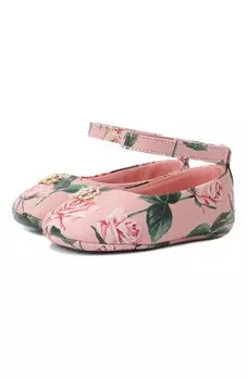 Кожаные пинетки Dolce & Gabbana