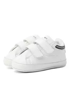 Кожаные пинетки Emporio Armani