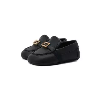Кожаные пинетки Fendi