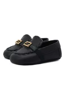 Кожаные пинетки Fendi