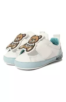 Кожаные пинетки Moschino