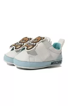 Кожаные пинетки Moschino