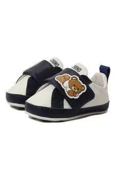 Кожаные пинетки Moschino