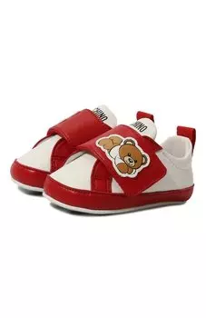 Кожаные пинетки Moschino