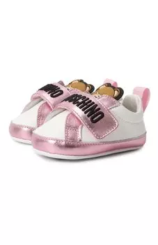 Кожаные пинетки Moschino