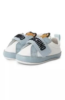 Кожаные пинетки Moschino