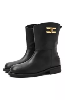 Кожаные полусапоги Elisabetta Franchi La Mia Bambina