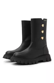 Кожаные полусапоги Moschino